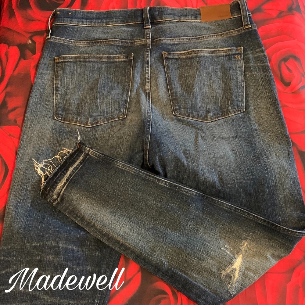 Madewell size 32 10/12 skinny jeans high rise